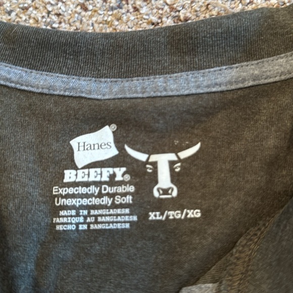 HANES BEEFY TEE set of 2 Men’s XL EUC - Picture 8 of 9